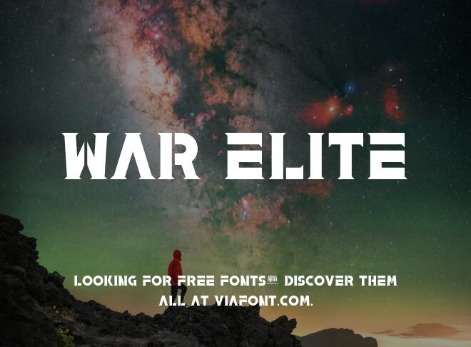 War Elite Font