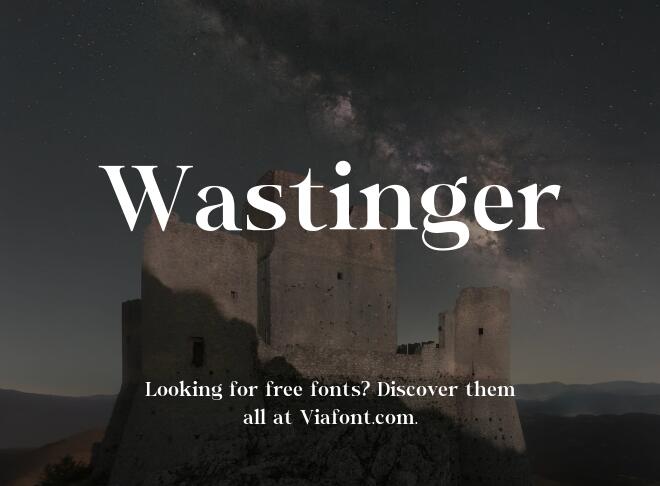 Wastinger Font