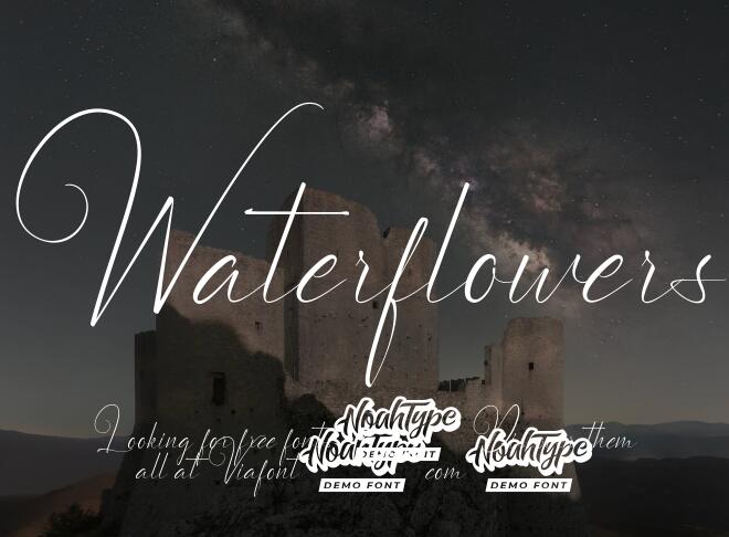 Waterflowers Font