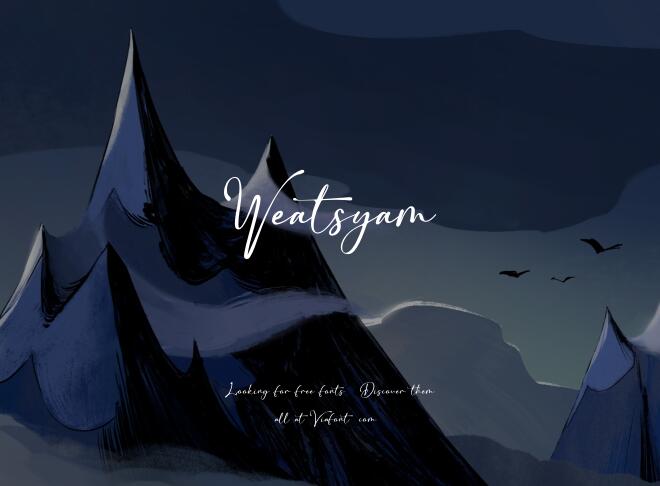 Weatsyam Font