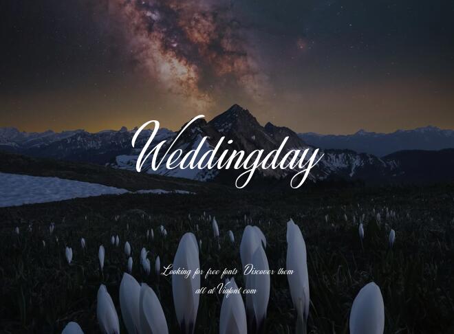 Weddingday Font