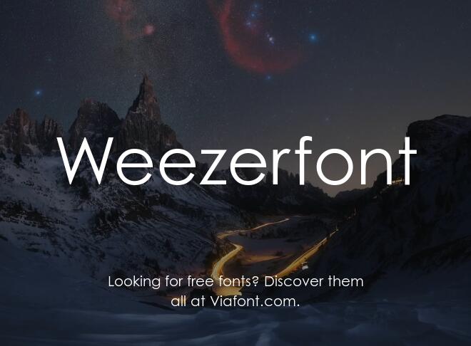 Weezerfont