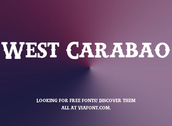 West Carabao Font