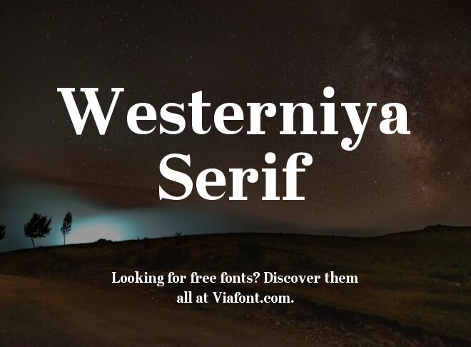 Westerniya Serif Font