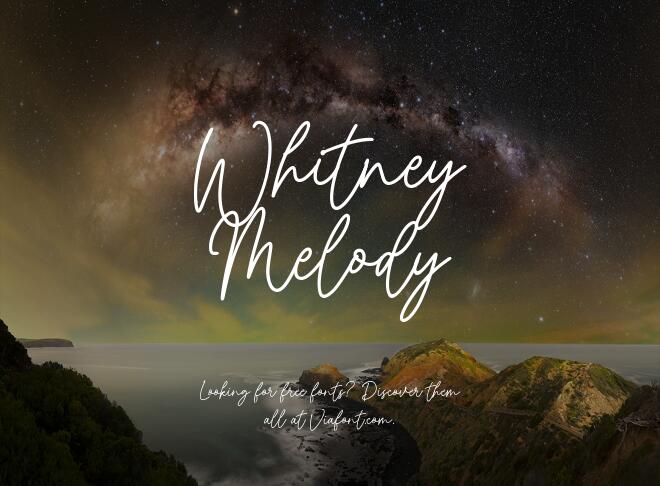 Whitney Melody Font