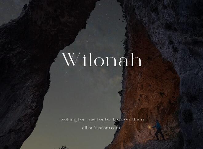 Wilonah Font