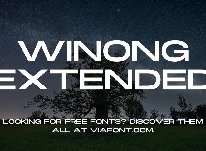 Winong Extended Font