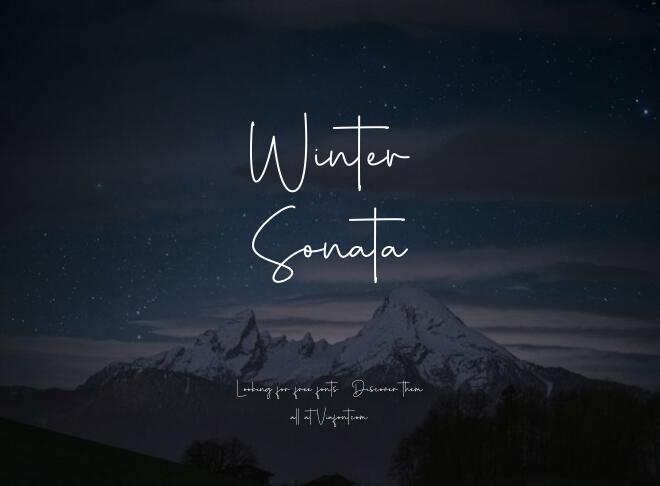 Winter Sonata Font