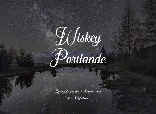 Wiskey Portlande Font