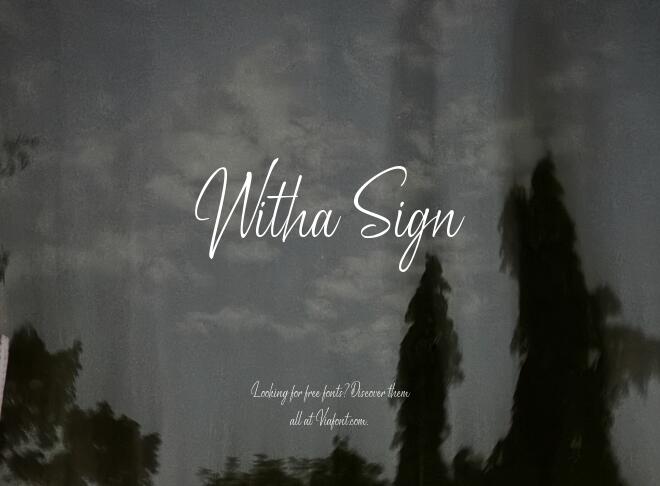 Witha Sign Font