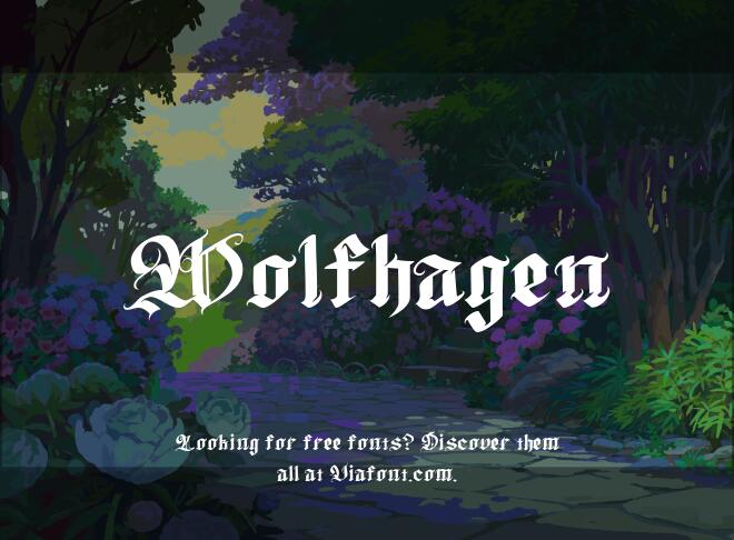 Wolfhagen Font