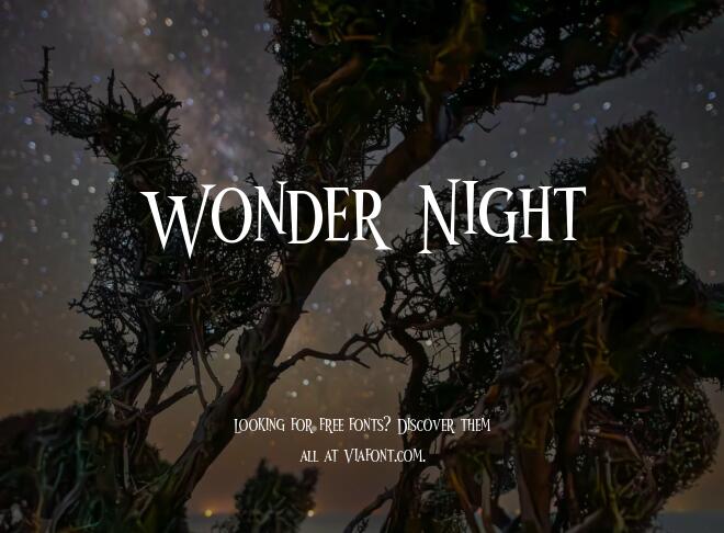 Wonder Night Font