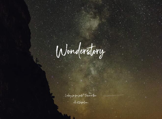 Wonderstory Font