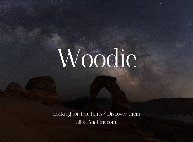 Woodie Font