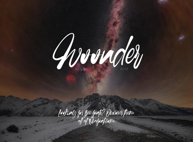 Woonder Font