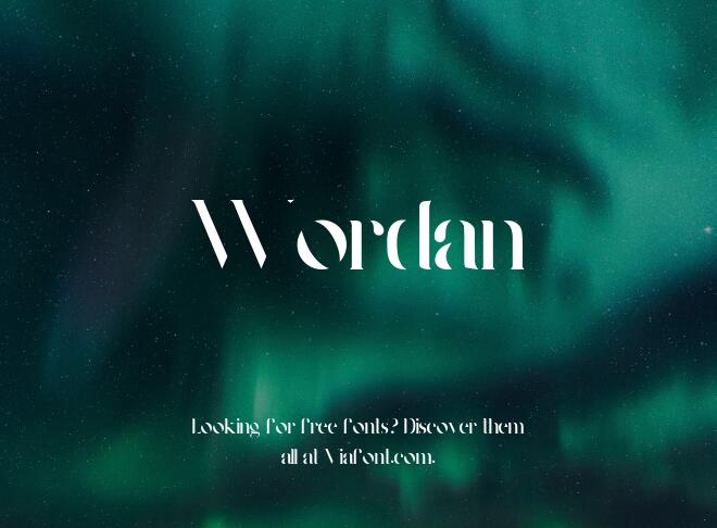 Wordan Font