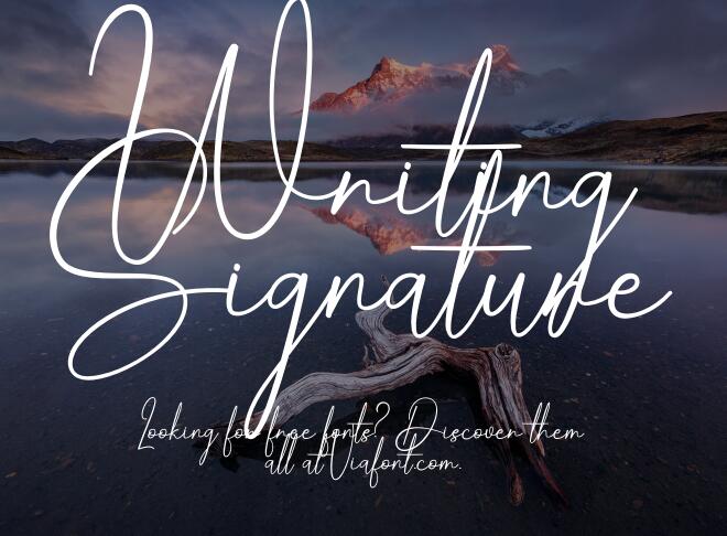 Writing Signature Font