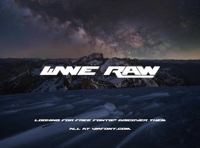 Wwe Raw Font