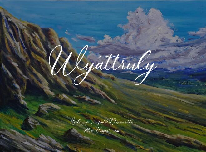 Wyattruly Font