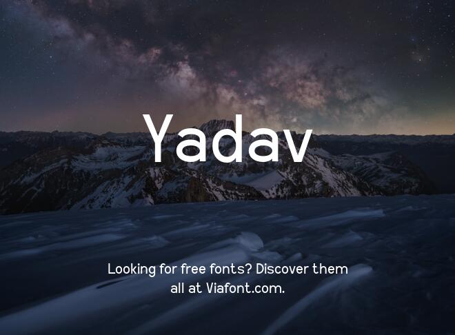 Yadav Font