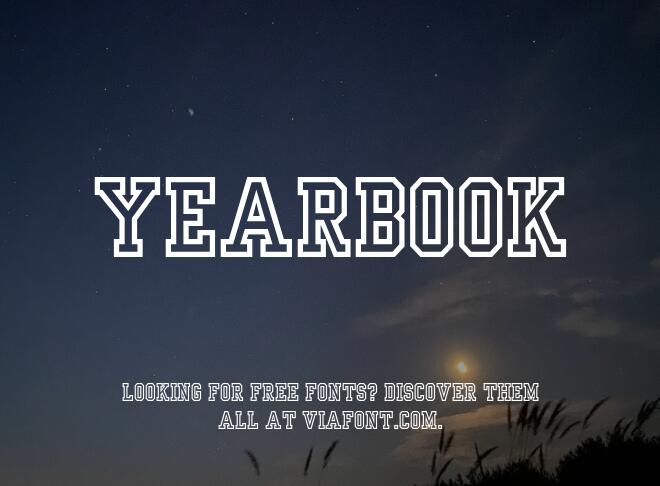 Yearbook Font