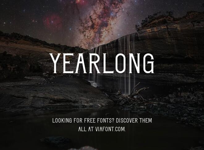 Yearlong Font