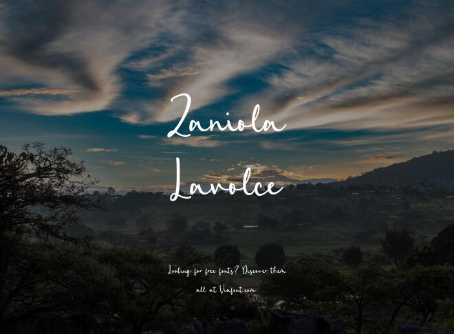 Zaniola Lavolce Font