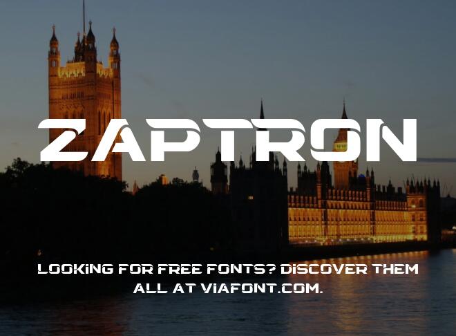 Zaptron Font