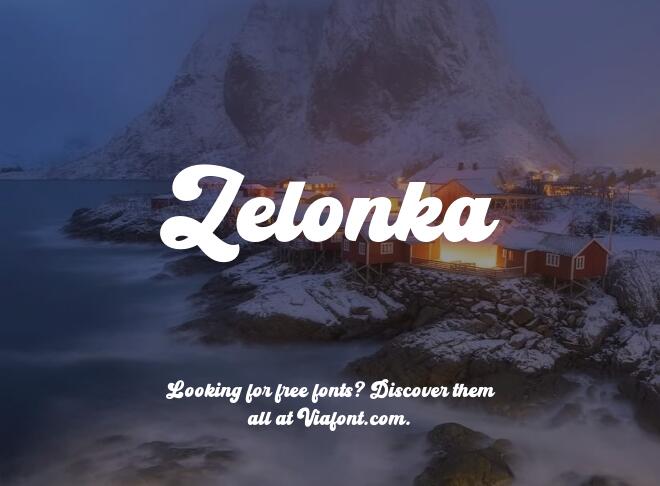 Zelonka Font