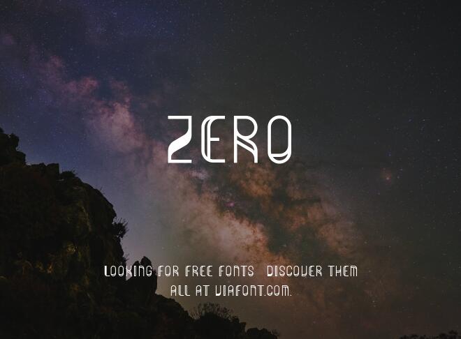 Zero Font