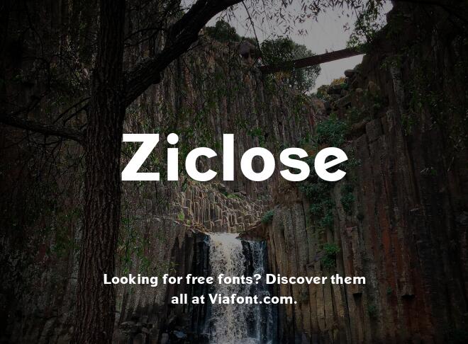 Ziclose Font
