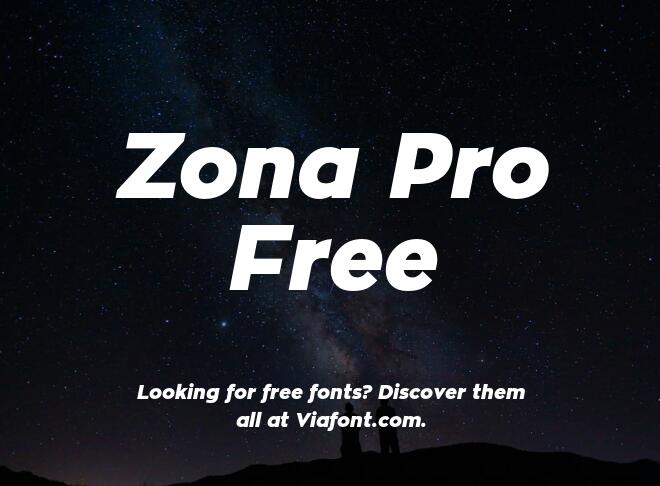 Zona Pro Free Font