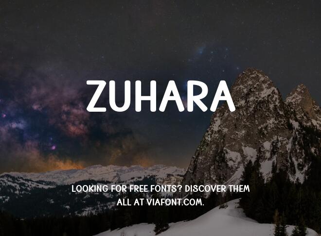 Zuhara Font