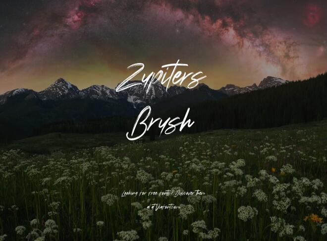 Zupiters Brush Font